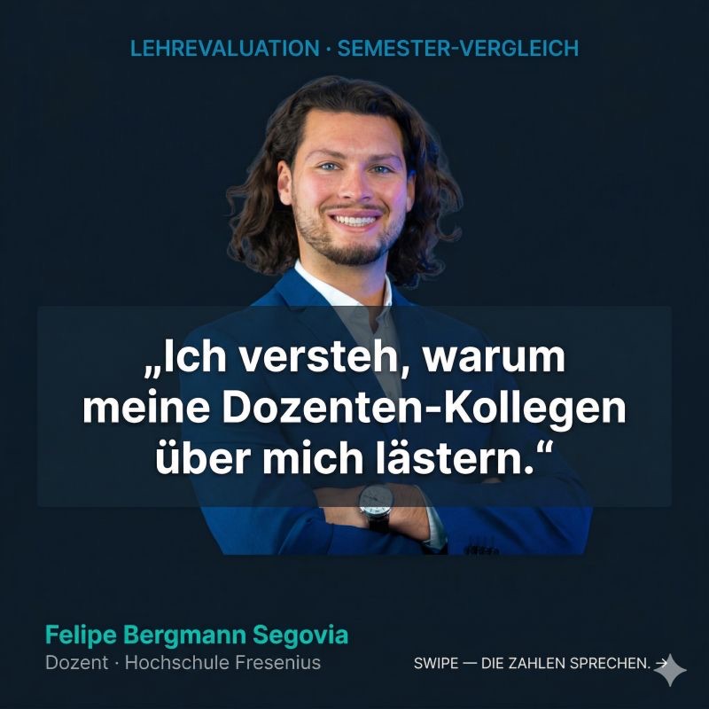 Felipe Bergmann Segovia lehrt KI-Marketing praxisnah als Dozent an der Hochschule Fresenius